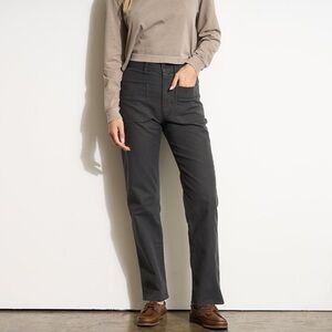 Rowan Remy Patch Pocket Straight Leg Pants Faded Black Gray Size 24 Utility